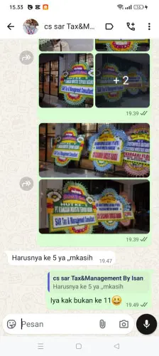 Testimonial Papan Bunga bengkulu