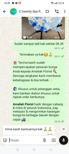 Testimonial Standing Flower bengkulu